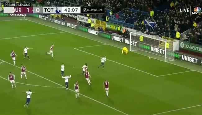 اهداف مباراة توتنهام وبيرنلي 1 1 الدوري الانجليزي