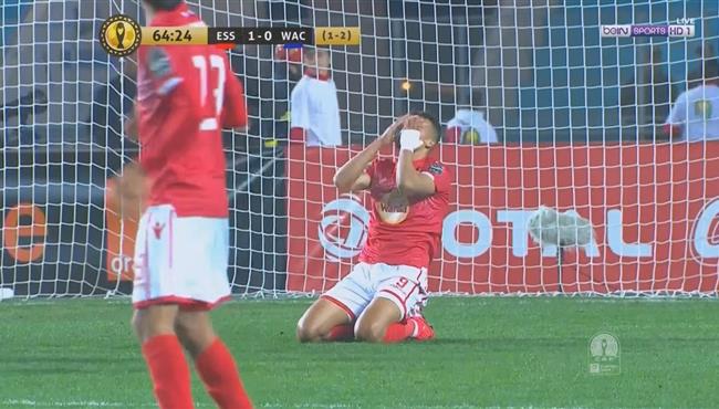 كريم عريبي يتلاعب بمدافعي الوداد ويهدر هدف محقق للنجم الساحلي