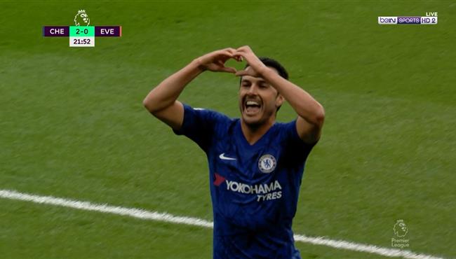 هدف بيدرو في مرمي ايفرتون بالدوري الانجليزي