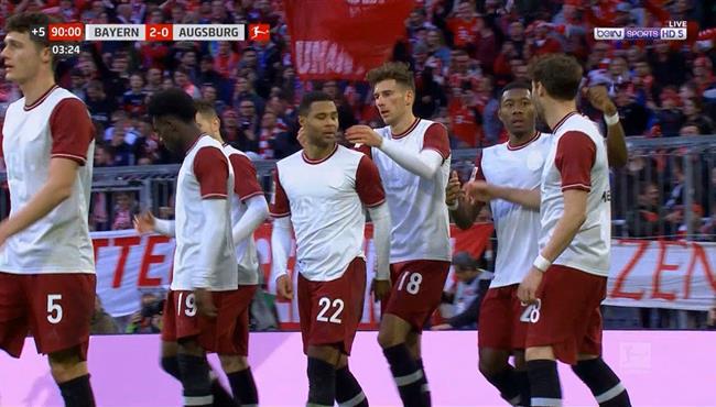 اهداف مباراة بايرن ميونخ واوجسبورج 2 0 الدوري الالماني