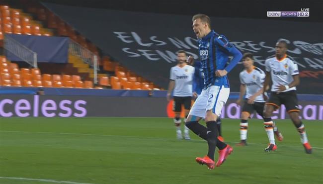 هدف اتلانتا الاول في مرمي فالنسيا بدوري ابطال اوروبا