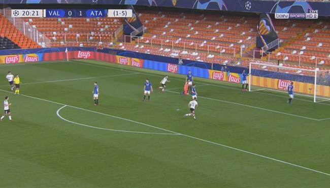 هدف تعادل فالنسيا مع اتلانتا 1 1 دوري ابطال اوروبا