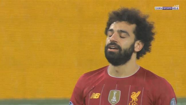 اول فرصه لمحمد صلاح علي مرمي اتلتيكو مدريد في دوري ابطال اوروبا