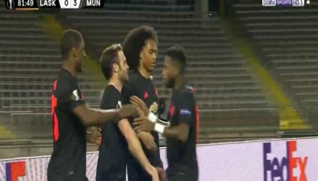 اهداف مباراة مانشستر يونايتد ولاسك لينز 5 0 الدوري الاوروبي