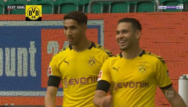 هدف بوروسيا دورتموند الاول فى مرمي فولفسبورج 1 0 تعليق رؤوف خليف