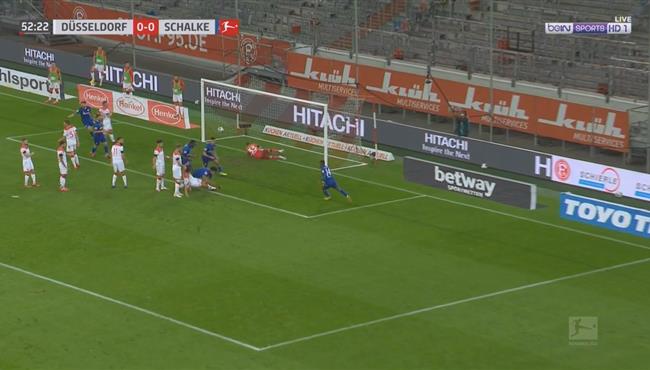 هدف شالكه الاول في مرمي دوسلدورف بالدوري الالماني