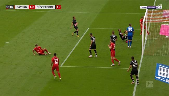 هدف بايرن ميونخ الاول في مرمي فورتونا دوسلدورف بتعليق رؤوف خليف