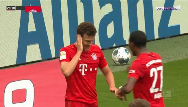 هدف بايرن ميونخ الثاني في مرمي فورتونا دوسلدورف بتعليق رؤوف خليف