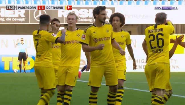 اهداف مباراة بوروسيا دورتموند وبادربورن 6 1 الدوري الالماني