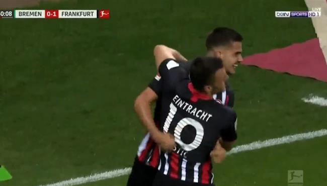 اهداف مباراة اينتراخت فرانكفورت وفيردر بريمن 3 0 الدوري الالماني