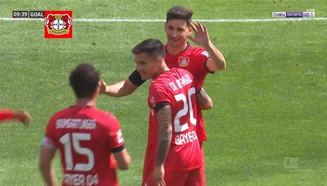 هدف باير ليفركوزن الاول في مرمي بايرن ميونخ تعليق عصام الشوالي