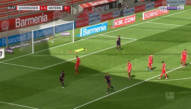 هدف بايرن ميونخ الثاني في مرمي باير ليفركوزن تعليق عصام الشوالي