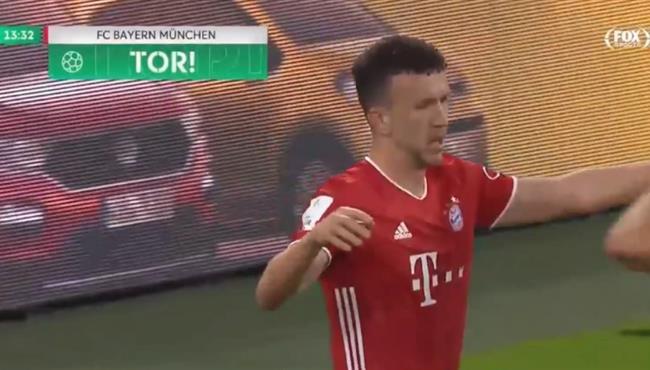 هدف إيفان بيريسيتش في مرمي اينتراخت فرنكفورت بكأس المانيا