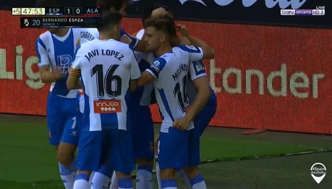 اهداف مباراة اسبانيول وديبورتيفو الافيس 2 0 الدوري الاسباني