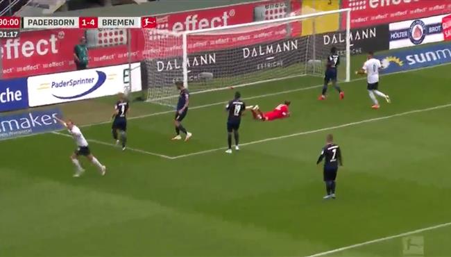 اهداف مباراة فيردر بريمن وبادربورن 5 1 الدوري الالماني