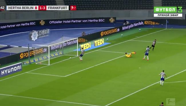 اهداف مباراة فرانكفورت وهيرتا برلين 4 1 الدوري الالماني