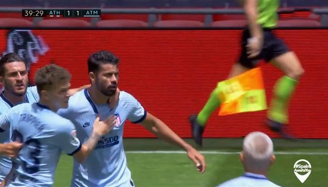 هدف دييجو كوستا في مرمي اتليتك بلباو بالدوري الاسباني
