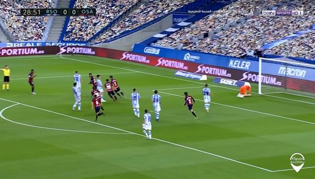اهداف مباراة اوساسونا وريال سوسيداد 1 1 الدوري الاسباني