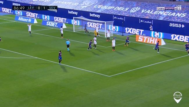 اهداف مباراة اشبيلية وليفانتي 1 1 الدوري الاسباني