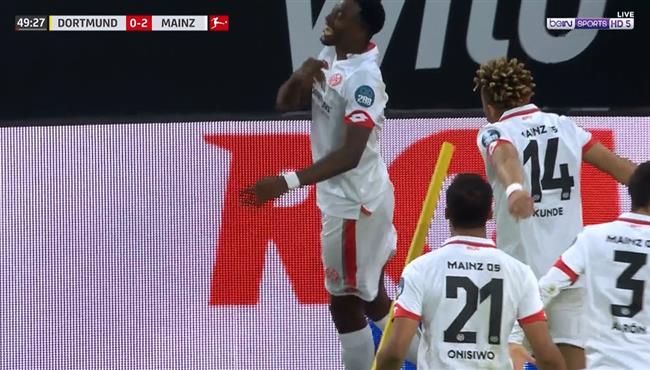 اهداف مباراة بوروسيا دورتموند وماينز 0 2 الدوري الالماني