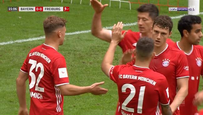 اهداف مباراة بايرن ميونخ وفرايبورج 3 1 الدوري الالماني