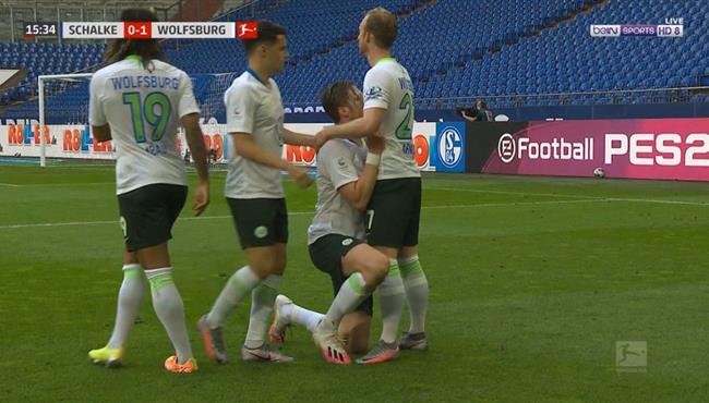 اهداف مباراة فولفسبورج وشالكه 4 1 الدوري الالماني