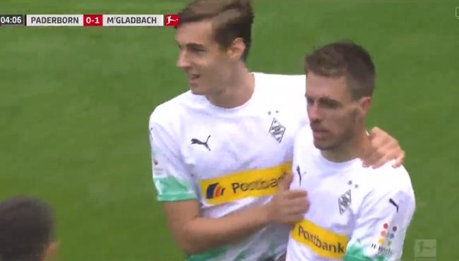 اهداف مباراة بوروسيا مونشنجلادباخ وبادربورن 3 1 الدوري الالماني