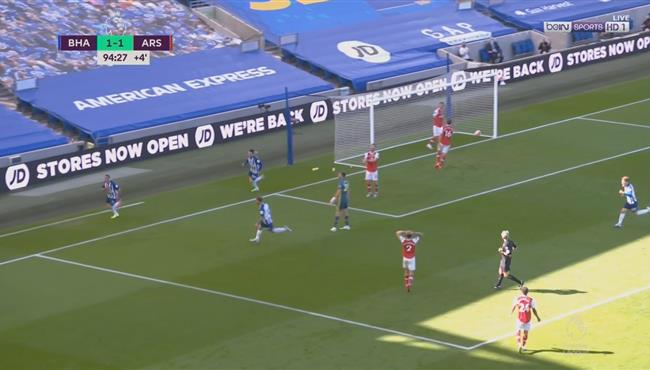 هدف فوز برايتون القاتل علي ارسنال 2 1 نيال موباي تعليق حفيظ دراجي