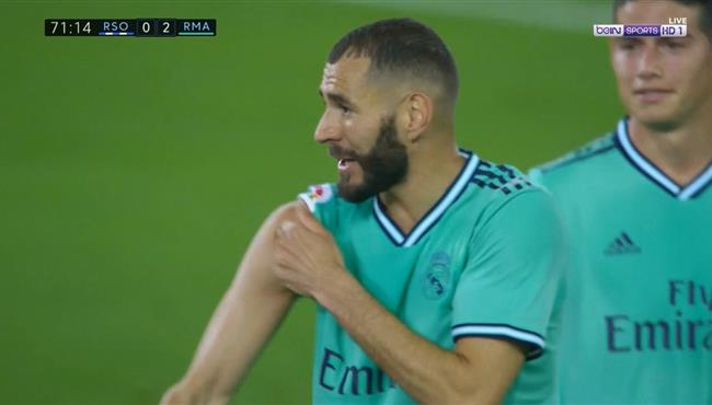 هدف ريال مدريد الثاني في مرمي ريال سوسيداد بنزيما