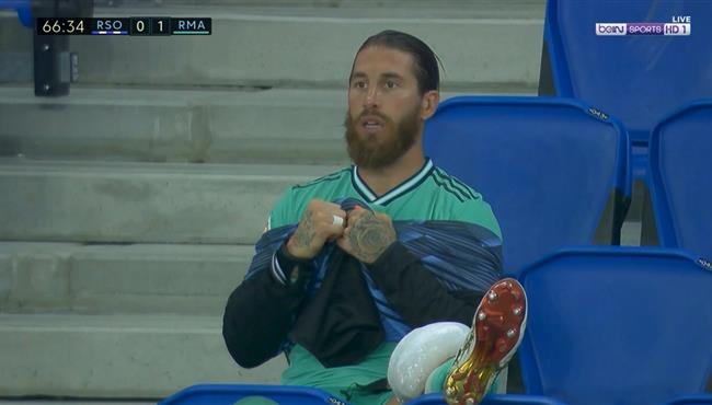 اصابة راموس وخروجه في مباراة ريال مدريد وريال سوسيداد