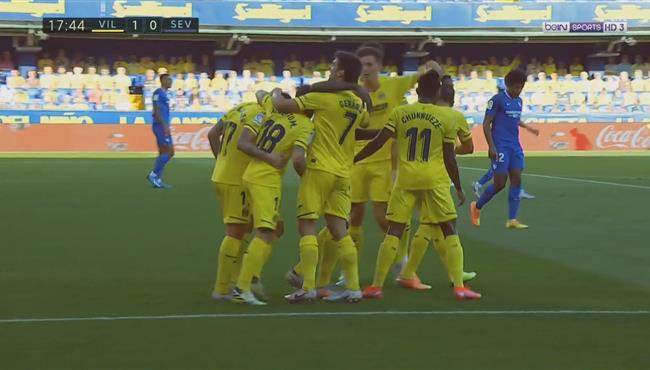 اهداف مباراة اشبيلة وفياريال 2 2 الدوري الاسباني