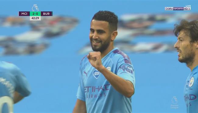 هدف رياض محرز الاول الرائع في مرمي بيرنلي تعليق عصام الشوالي