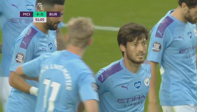 هدف دافيد سيلفا في مرمي بيرنلي تعليق عصام الشوالي