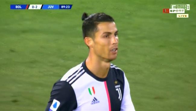 هدف كريستيانو رونالدو الملغي في مرمي بولونيا بالدوري الايطالي