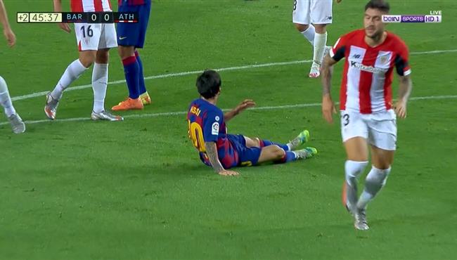 هل حرم الحكم ميسي من ركلة جزاء امام اتلتيك بلباو في الدوري الاسباني