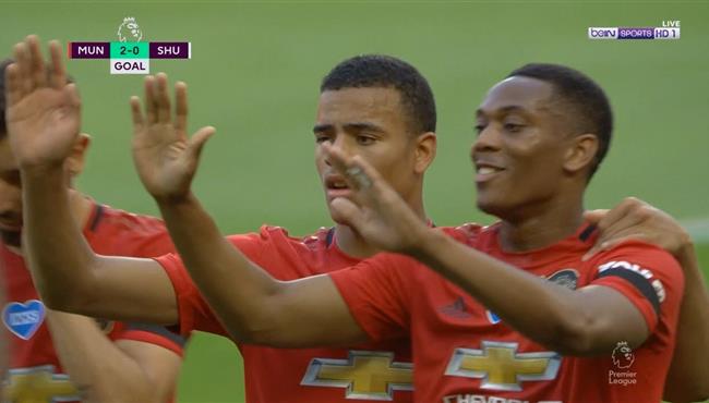 هاتريك مارسيال في مباراة مانشستر يونايتد وشيفيلد بالدوري الانجليزي