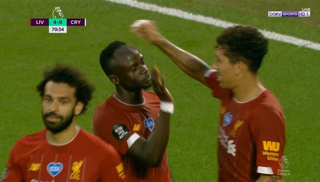 هدف ماني فى مرمي كريستال بالاس اسيست محمد صلاح