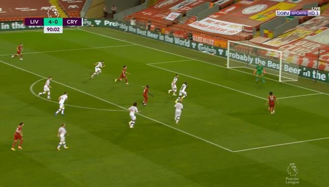 محمد صلاح يهدر فرصه هدف محقق امام كريستال بالاس