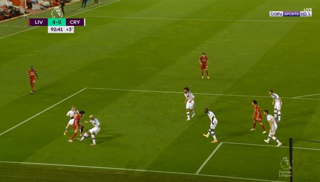 محمد صلاح يتلاعب بدفاع كريستال بالاس بطريقة مهارية رائعه