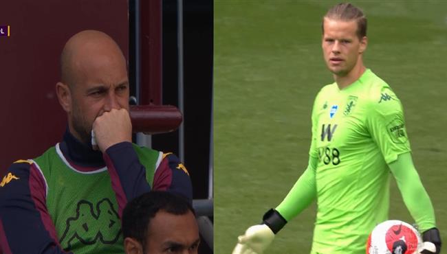 خطأ كوميدي من حارس استون فيلا كاد ان يتسبب في هدف لولفرهامبتون ورد فعل رينا