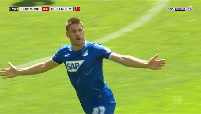 هدف هوفنهايم الرائع في مرمي بوروسيا دورتموند بالدوري الالماني