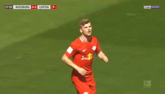 اهداف مباراة لايبزج واوجسبورج 2 1 الدوري الالماني