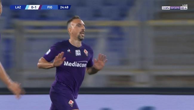 هدف ريبيري العالمي في مرمي لاتسيو بالدوري الايطالي