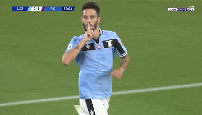 هدف لاتسيو الثاني الرائع في مرمي فيورنتينا بالدوري الايطالي