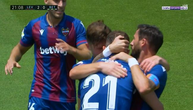 اهداف مباراة ليفانتي وريال بيتيس 4 2 الدوري الاسباني