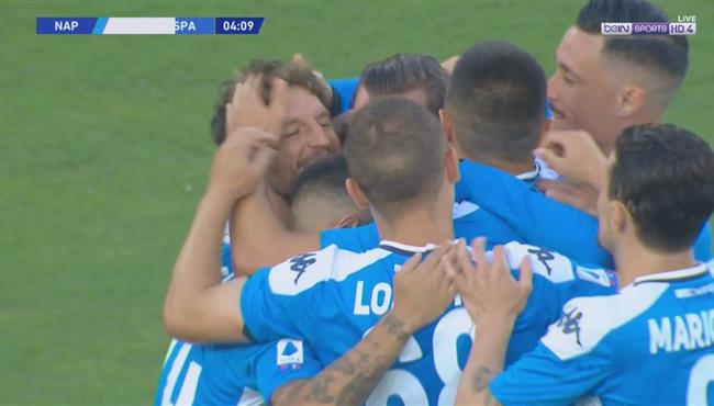 اهداف مباراة نابولي وسبال 3 1 الدوري الايطالي