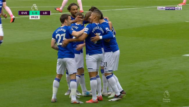 اهداف مباراة ايفرتون وليستر سيتي 2 1 الدوري الانجليزي