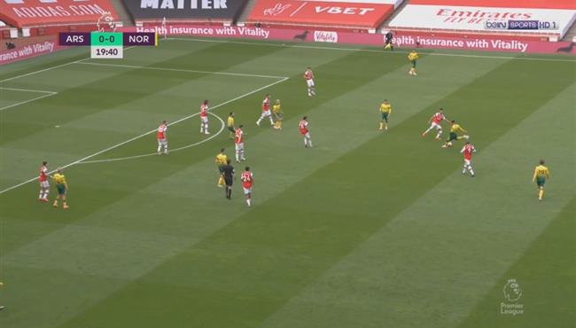 القائم يحرم نوريتش سيتي من هدف عالمي امام ارسنال