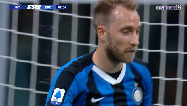 هدف كريستيان اريكسن في مرمي بريشيا بالدوري الايطالي