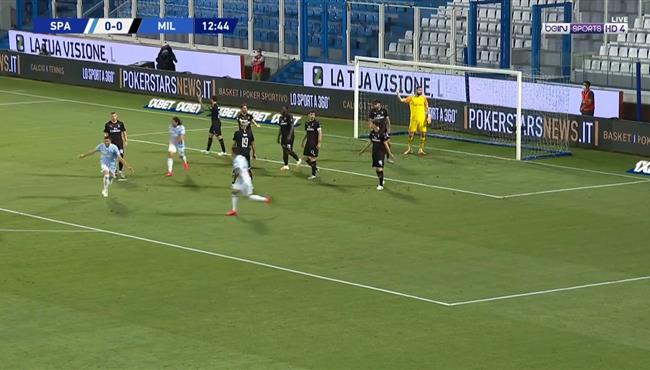 اهداف مباراة ميلان وسبال 2 2 تعليق حفيظ دراجي